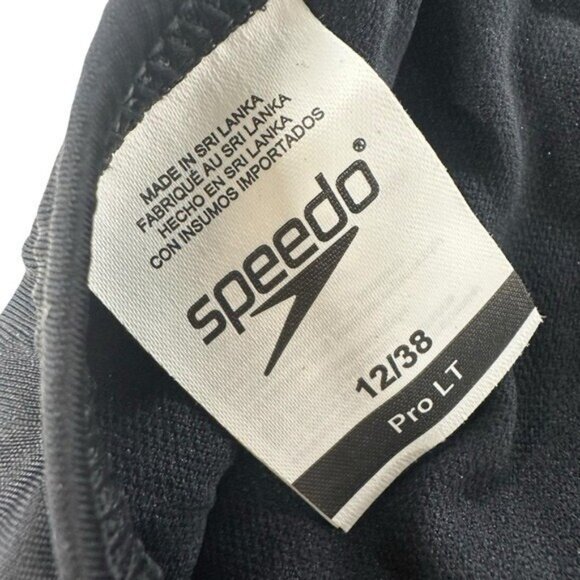 Speedo Women's 12 One Piece Swimsuit Prolt Super Solid Pro Adult Eco Team Black - Picture 3 of 8